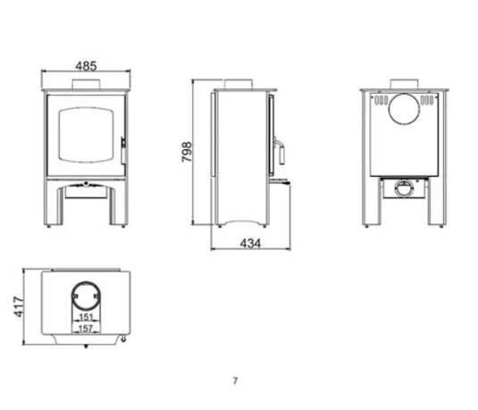 image avec schema poele nilo et dimensions